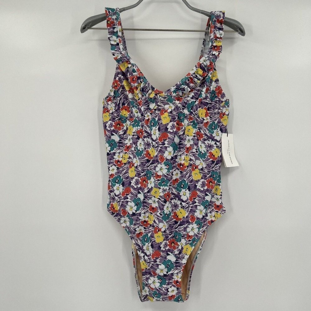 Faithfull the Brand Women's Hanna One Piece Swimsuit Nefeli Floral US 10/XL NWT